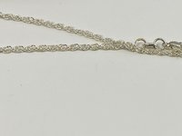 Inspiration message sparkly silver cross pendant with Silver chain