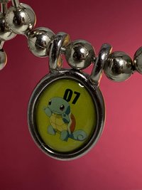 Retro silver Pokemon Squirtel choker necklace