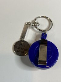 Inspirational message lanyard - This too shall pass