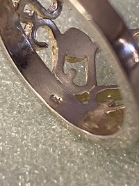 925 stamped Princess heart cubic zirconia ring