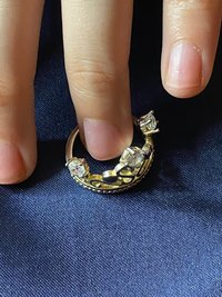 925 stamped Princess heart cubic zirconia ring