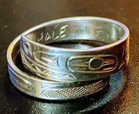 sterling silver wrap around Killer Whale by People's Coast