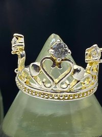 925 stamped Princess heart cubic zirconia ring