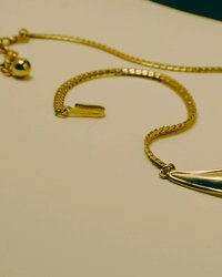 Vintage Gold Tone Mermaid Tail Choker by Avon