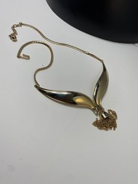 Vintage Gold Tone Mermaid Tail Choker by Avon
