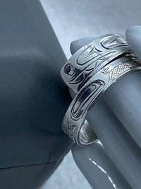 sterling silver wrap around Killer Whale by People's Coast