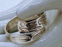 sterling silver wrap around Killer Whale by People's Coast