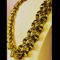 Vintage -  Gold tone choker necklace