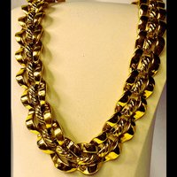 Vintage -  Gold tone choker necklace