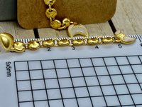 Vintage - Gold tone with white enamel trevally earrings