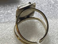 Adjustable Silver Turquoise Stone Ring