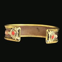 Multi color mantra statement cuff.