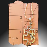 Silver Autism and hope awareness puzzle