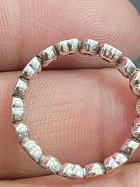 Silver Pandora 925 signed Heart 'Forever More'  band ring