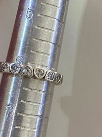 Silver Pandora 925 signed Heart 'Forever More'  band ring