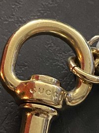 Vintage GUCCI Authentic Interlocking star form Key Keyholder Key Ring Bag Charm.