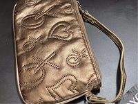 XOXO ICEFLOW Bronze Gold Logo Small Bag Handbag Purse