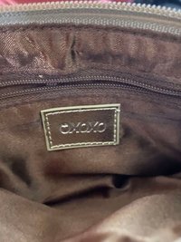 XOXO ICEFLOW Bronze Gold Logo Small Bag Handbag Purse