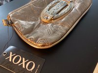 XOXO ICEFLOW Bronze Gold Logo Small Bag Handbag Purse