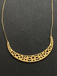 Stella and Dot Gold Tone Avalon Crescent Necklace