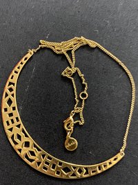 Stella and Dot Gold Tone Avalon Crescent Necklace