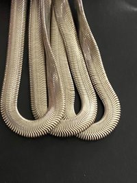 Vintage Napier Thick Silver multi strand Herringbone Bracelet