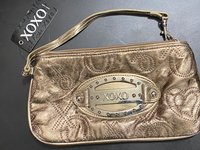 XOXO ICEFLOW Bronze Gold Logo Small Bag Handbag Purse