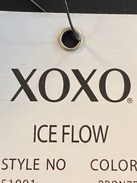XOXO ICEFLOW Bronze Gold Logo Small Bag Handbag Purse