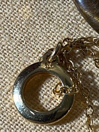 Vintage gold tone Ralph Lauren gem stones pendant necklace