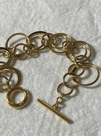 Gold tone Ralph Lauren chunky oval links bracelet