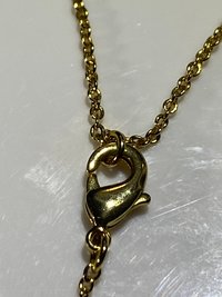 Gold tone Lotus pendant and necklace