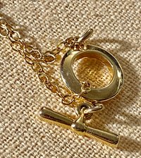 Vintage gold tone Ralph Lauren gem stones pendant necklace