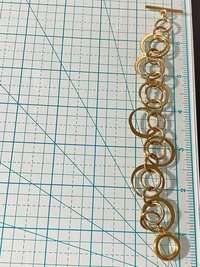 Gold tone Ralph Lauren chunky oval links bracelet