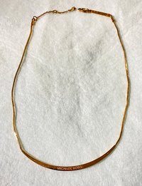 Long Curved Rose Gold Michael Kors Pendant