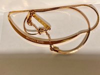 Long Curved Rose Gold Michael Kors Pendant