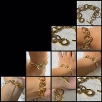 Gold tone Ralph Lauren chunky oval links bracelet