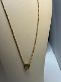 Rare authentic gold tone sparkly horseshoe  signed Juicy Couture