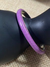 Gucci Vintage 1970s Purple leather bangle
