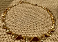 Kate Spade Gold tone  “Frilled to Pieces” crew necklace