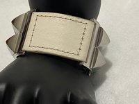 Michael Kors Studded White Leather Bracelet