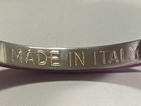 Gucci Vintage 1970s Purple leather bangle