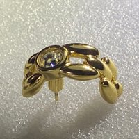 Authentic vintage Christian Dior Gold half moon for pierced earrings