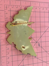 Vintage 2010 Nintendo TM Large Legend of Zelda Gold and black enameled Belt Buckle