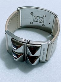 Michael Kors Studded White Leather Bracelet
