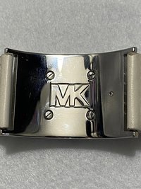 Michael Kors Studded White Leather Bracelet