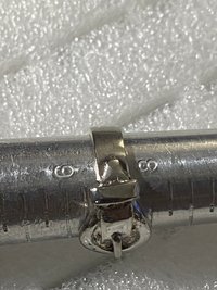 925 silver tone belt ring