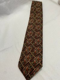 Christian Dior Monssieur Necktie, Vintage with beautiful brown tones Acanthus leaf patterns.