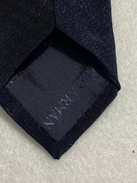 Black Textured Giorgio Armani necktie.