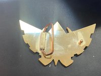 Vintage 2010 Nintendo TM Large Legend of Zelda Gold and black enameled Belt Buckle