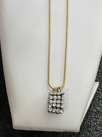 Swarovski crystals pendants signed on a gold tone Authentic